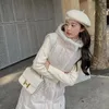Gilets pour femmes Femmes Automne Peluche Trim Down Coton Gilet avec capuche longue taille réglable mode veste sans manches hiver gilet chaud