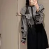 Женские блузки kuzuwata Япония сладкое двойное ношение Blusas Mujer 2023 Spring кружевная кружева