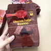 mylar 꽃 포장 가방 브라우니 물기 초콜릿 퍼지 600mg 캘리포니아 3.5g 패키지 포장 비닐 봉지 빈 패킷
