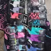 With tags Pink Black Socks Adult Cotton Short Ankle Socks Sports Basketball Soccer Teenagers Cheerleader New Sytle Girls Sock with Tags bb0416