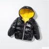 Daunenmantel 2021 Kinder Winterjacke für Kinder Mädchen Sier Gold Jungen Lässige Kapuzenmäntel Babykleidung Outwear Kid Parka Jacken Schnee Dh9Qv