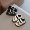 Primeros pasos zapatos de bebé niña niño pequeño cuero niño pequeño suela suave antideslizante bebé recién nacido princesa Zapatillas