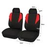 Nouvelle mise à niveau Universal Red Line Black Polyester avec éponge Sporty Car Seat Covers Accessoires de voiture Fit For Most Car Suv Track Van