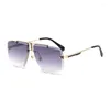 Sunglasses The 2023 Men's Fashion Trend In Ms Sun Glasses Europe And United Box Frameless