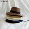 Geniş Memlu Şapkalar Kova Şapkaları Moda Yaz UNISEX SUN HAT SAYIT TATİL PANAMA KAĞIT STR CAP KADIN KADIN KAHVALLARI BED BEACH Caz Erkek Şapkalar Katlanabilir Chapeau YQ231116