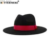 Cappelli a tesa larga Cappelli a secchiello BUTTERMERE Cappello Panama Elegante cappello da sole nero per donna Uomo Str Jazz Cappello Fedora Summer Beach Trilby Cappello a tesa larga stile britannico YQ231116