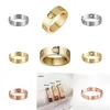 love screw ring mens rings classic luxury designer jewelry women Titanium steel Alloy Gold-Plated Gold Silver Rose Never fade Not allergic 4mm 5mm 6mm