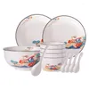 Dinnerware Sets Chinese Style Ceramic Tableware Gift Box Rice Bowl Porcelain Is The First Choice For Gifts High-end