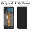 Original 6.5 "LCD för Samsung Galaxy A12 Display SM-A125F SCREE Digitizer med ram för Samsung A12 LCD A125 SM-A125F/DS Pekskärm Montering Bytesdelar