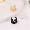 Boucles d'oreilles à tige couronne en forme de U non percées pour femmes accessoires de mode féminins européens et américains bijoux hypoallergéniques GiftsStud StudStud