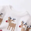 Pullover Christmas Sweatshirts Boys Girl Sweater Knit Cotton Clothes Autumn Winter Kids Slouchy Soft Wool Clothing Knitwear 231115