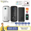 Smart Lock Tuya Zigbee Door Deadbolt Locks Biometric Impronta digitale Codice password App Smart Home App Smart Sblocco Digital Intelligent Lockl231116