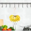 Conjuntos de louça 2pcs corda de algodão banana pendurado ganchos keeper cordas de frutas