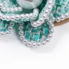 Bandeau en Nylon à fleurs et perles pour bébés filles, joli bandeau Floral pour nouveau-né, accessoires pour enfants en vrac, nouvelle collection 2023