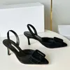 Sukienka buty bukle zamszowe lniane kociakowe pięta Slingbacki sztyletowe sandały damskie luksusowy designer