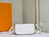2023Topp 2-i-1 väska tredelad mahjongväska Ny lädertryckt lädermålad design för damer med enkel axel Crossbody-väska12345 #45777