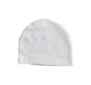 Berets DHL50pcs Sublimation DIY Blank White Kids And Adult Keep Warm Cap Winter Autumn Thermal Transfer Printing