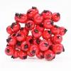 Dekoracja imprezowa 100pcs Mini granat sztuczne kwiaty Warstwy Red White Berries Cherry Fałszywe owoc na Boże Narodzenie