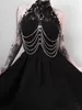 벨트 2023 여성의 weacherest 벨트 체인 하네스 섹시한 조절 가능한 가죽 고삐 목 고딕 스트리트웨어 패션 파티 클럽웨어