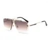 Sunglasses The 2023 Men's Fashion Trend In Ms Sun Glasses Europe And United Box Frameless