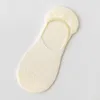 Chaussettes féminines 2023 ultrathin décontracté invisible sans show non glisser liner liner bas coton court coton bateau noir blanc beige blanc beige