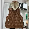 Gilet in piumino d'anatra bianco al 90% da donna Piumino con cappuccio senza maniche Gilet caldo da donna Gilet in piumino ultraleggero impermeabile