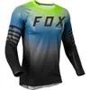 Męskie koszulki 2023 Fox Teleyi Cycling T-shirt Mountain Mountain Downhill Bike Długie rękawowe Ubrania wyścigowe DH MTB Offroad Motocross BMX Jerseys