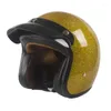 Motorcycle Helmets Open Face Helmet S M L XL XXL Shine Gold Safey CE DOT