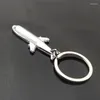 Keychains High Quality 3D Metal Model Airplane Aircraft Key Chains For Women Men Charm Pendants Car Keyring Keychain Jewelry Creative Gift