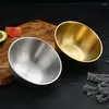 Salada de frutas de aço inoxidável de tigelas com escala no estilo coreano de grande capacidade macarrão de sopa ramen tigela recipientes 17/19/25cm