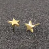 Stud Earrings Simple Star Moon Geometric Black For Women Tragus Piercing Stainless Girl Gifts Earring Jewelry Pendientes Mujer