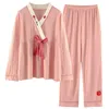 Vêtements de nuit pour femmes Automne Hiver Style Pyjamas Femmes Japonais À Manches Longues Kimono Belle Lâche Décontracté Maison Vêtements Vêtements De Nuit Féminins Vêtements De Nuit 231116