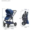 Bebek arabaları# 3'ü 1 bebek arabası çok fonksiyonlu şok emilimi Yenidoğan taşıyıcı oturabilir veya lüks yüksek peyzaj bebek arabası q231116