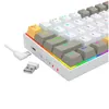 Tangentbord N K530 Pro Trådlöst RGB Mekaniskt tangentbord Bluetooth/2.4GHz/Wired 3 -läge 61 Keys -P Socket Tactile Brown Switch Drop Delive Dhyme