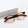 Optical Eyeglasses For Men Women Retro Designer NN-103 Fashion Acetate Fiberglass Frames European and American Oval Style Anti-Blue Light Lens Plate With Box