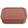 Stoviglie Prep Meal Container Silicone Lunch Box Contenitori per snack portatili Custodia Bento per esterni