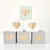 Decorative Figurines 1PC Nordic Nursery Decoration Cubes 5cm Ornaments Heart Star Wooden Blocks Craft For Kids Children Girl Boy Room