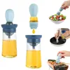 Acessórios para ferramentas de churrasco Acessórios de cozinha garrafa de óleo de silicone assado de churrasqueira Dispensador de escova de pica
