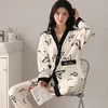 Vêtements de nuit pour femmes Automne Hiver Style Pyjamas Femmes Japonais À Manches Longues Kimono Belle Lâche Décontracté Maison Vêtements Vêtements De Nuit Féminins Vêtements De Nuit 231116