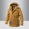 Men's Jackets Warm Parka Jackets for Men with Hood Fur Hooded Winter Jackets Men Fashion Clothing Plus Size Outdoor Fleece Lind Coats 231115