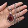 Подвесные ожерелья натуральный камень красочный абалон раковина агита