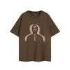 24SS T-Shirts T-Shirts Kurzarm-T-Shirt High Street Man Print T-Shirts Tops Hochwertiges Designer-Baumwoll-T-Shirt