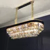 Chandeliers Design Modern Luxury Crystal Restaurant Chandelier Simple Living Room Black Personality Led Rectangular Decorative Lights