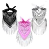 Bandanas Lightweight Cowgirl Party Polyester Neckerchief Head Scarf Sequins Tassel