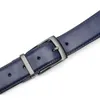 Bälten Luxury Fashion Male Reversible Leather Belt Men Business byxor äkta för jeans blå mörkbrun svart 231115