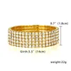 Hot Sale 1 Rows Rhinestones Stretch Bangle Wedding Bracelets Bridal Jewelry Cheap Beading Bracelet For Bride Party Evening Prom Dress