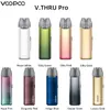 小売り ！！オリジナルのVoopoo V.thru Pro Pod Kit 900MAHバッテリー25W 3M VMAMEカートリッジV2電子タバコ蒸気装置付きベイプ