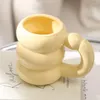 Muggar Morandi Round Coffee Cup Artistic Modern Minimalist Nordic Ceramic Mug Creative Personality Water Tea