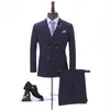 Herenpakken Blazers Maatwerk Bruidsjonkers Patroon Bruidegom Tuxedos Sjaal Revers Mannen Bruiloft Man SA08 6999 231116