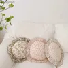 Oreillers Coréen Floral coton rond bébé oreiller avec volants mousseline enfants coussin bébé nouveau-né literie oreillers coussins RoomL231116